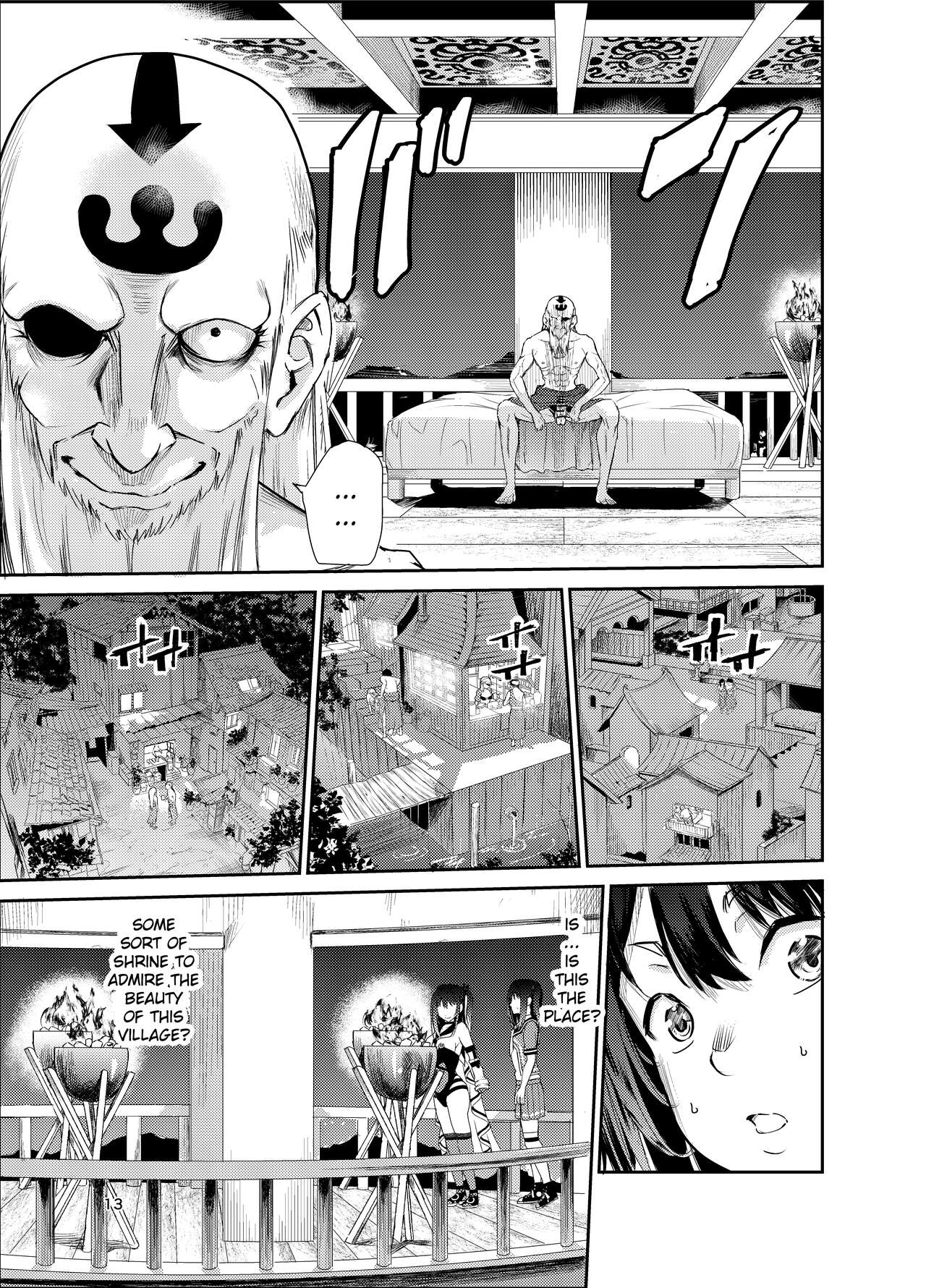 Tsuyagari Mura 7 ~Kareshi o Mamoru Tame Hikyou no Mura de Kyousei Gohoushi & NTR Sex~ page 12 full