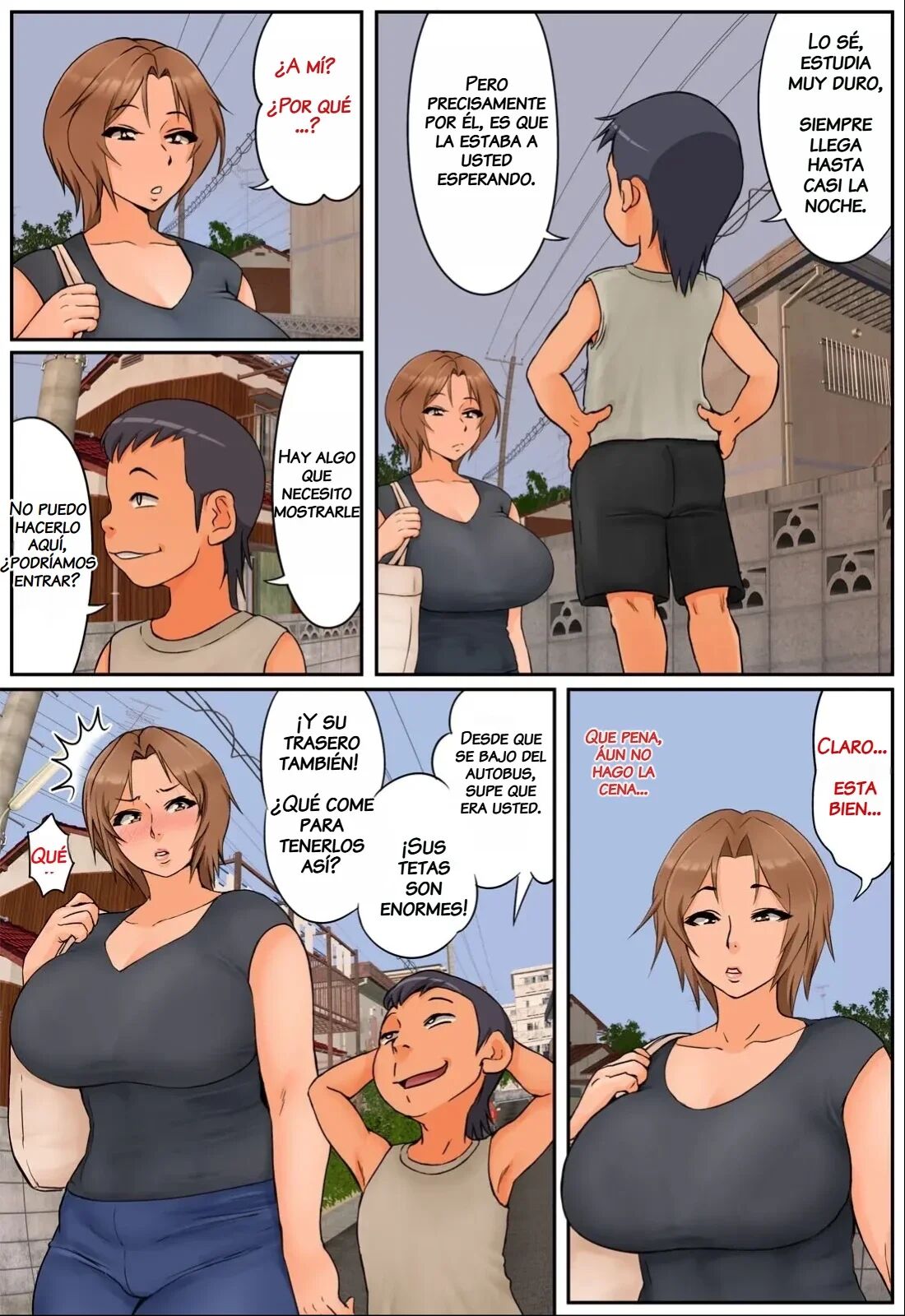 Tomodachi no Hahaoya ga Keitai no Motoyan datta node Yowami o Nigitte Yaritai Houdai shite mita 1 | Aprovechare la Debilidad de mi Amigo, Cuya Madre era una Ex-yanki y Hare lo que me Plazca con Ella 1 page 8 full