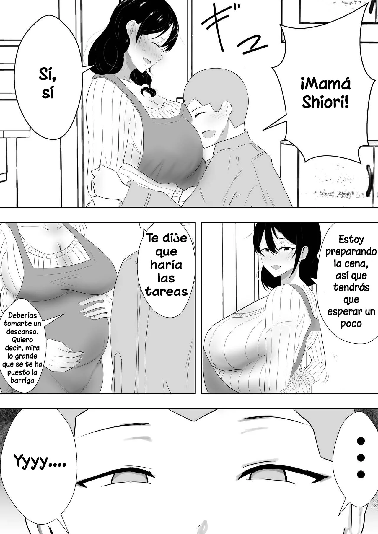 Tomokano Kaa-chan Soushuuhen Kakioroshi Manga "Shiori Mama Botebara Nama Ecchi Hen" page 4 full