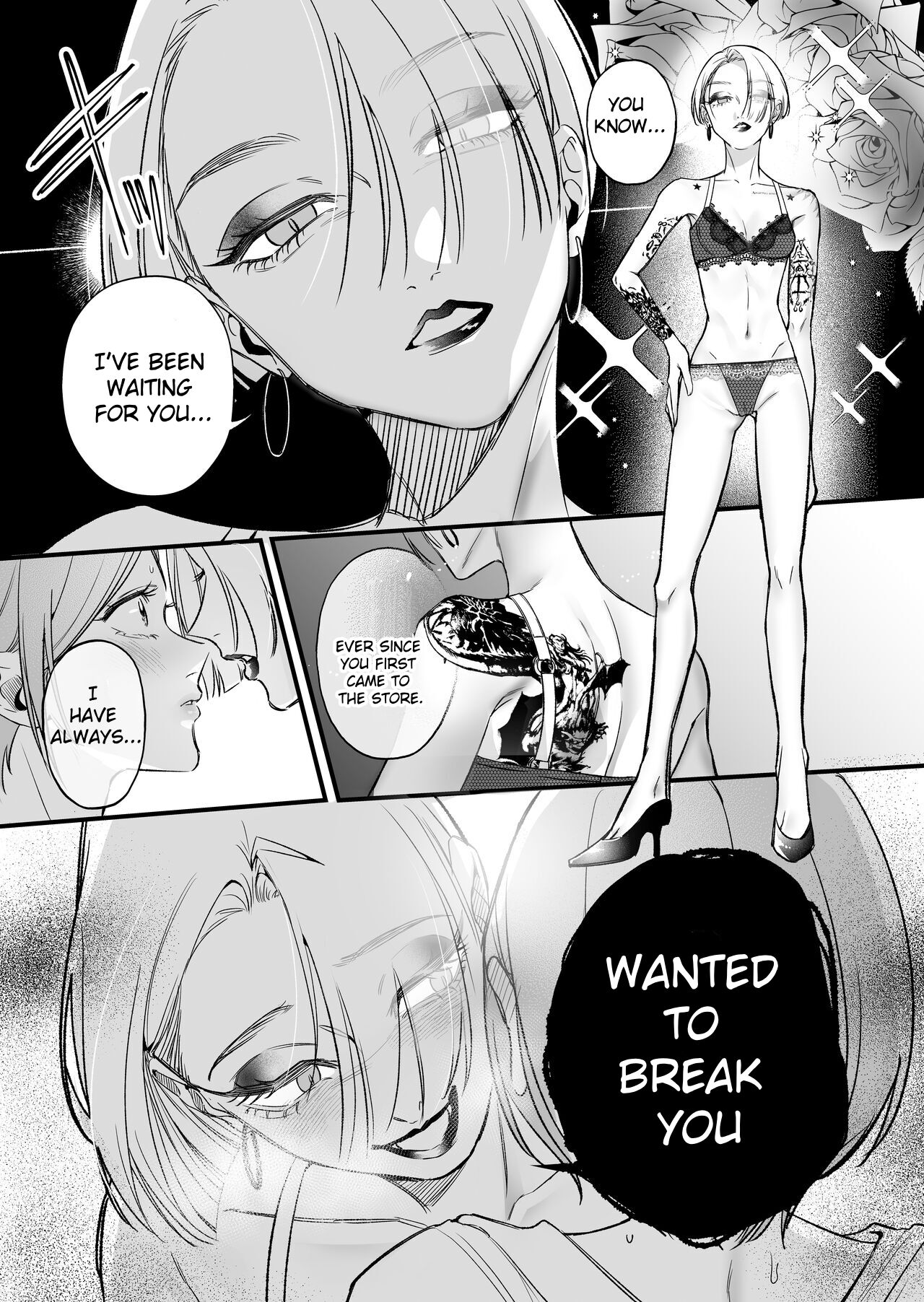 A story about a tired woman being beaten by an erotic woman. page 6 full