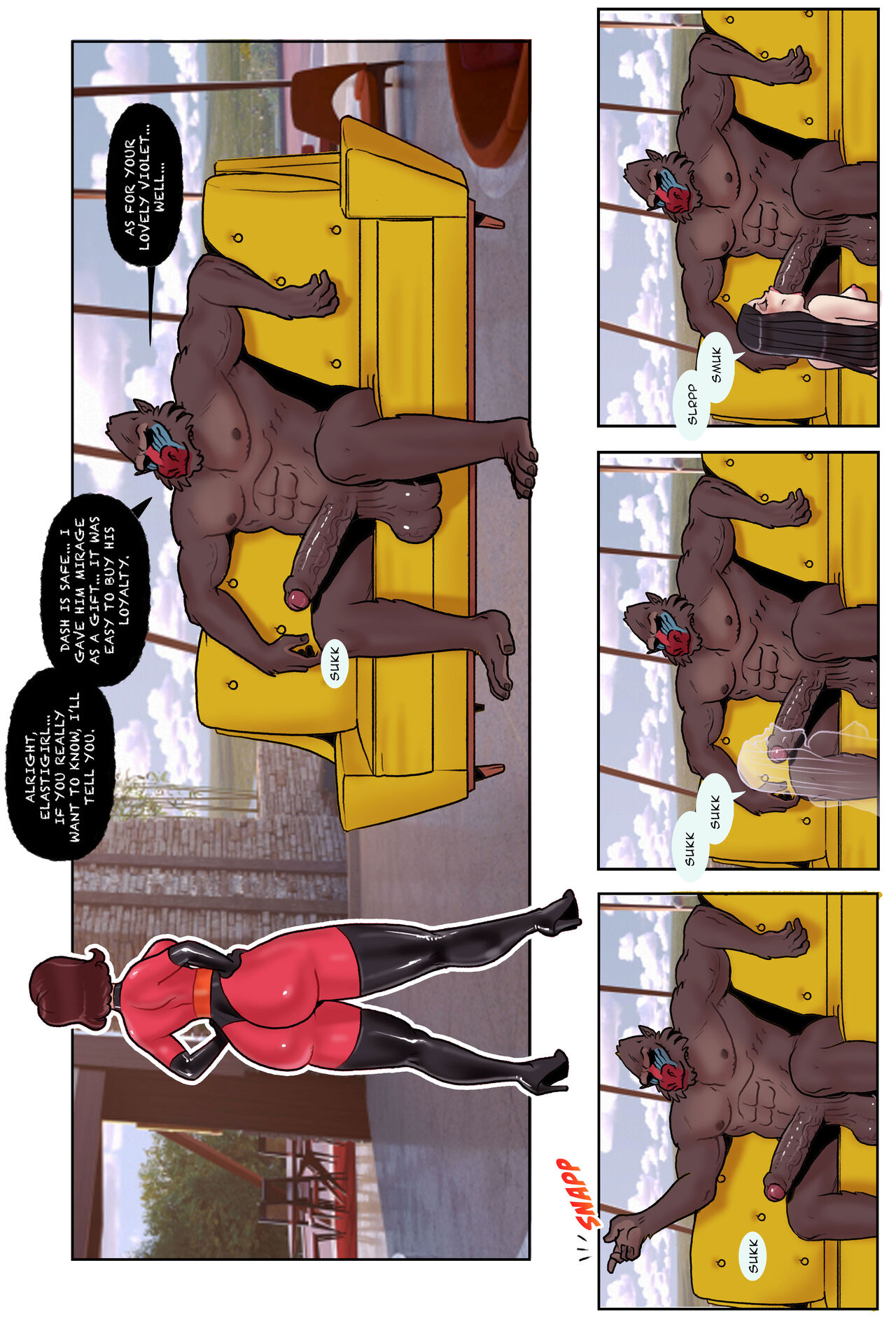 Mandrill vs Elastigirl page 3 full