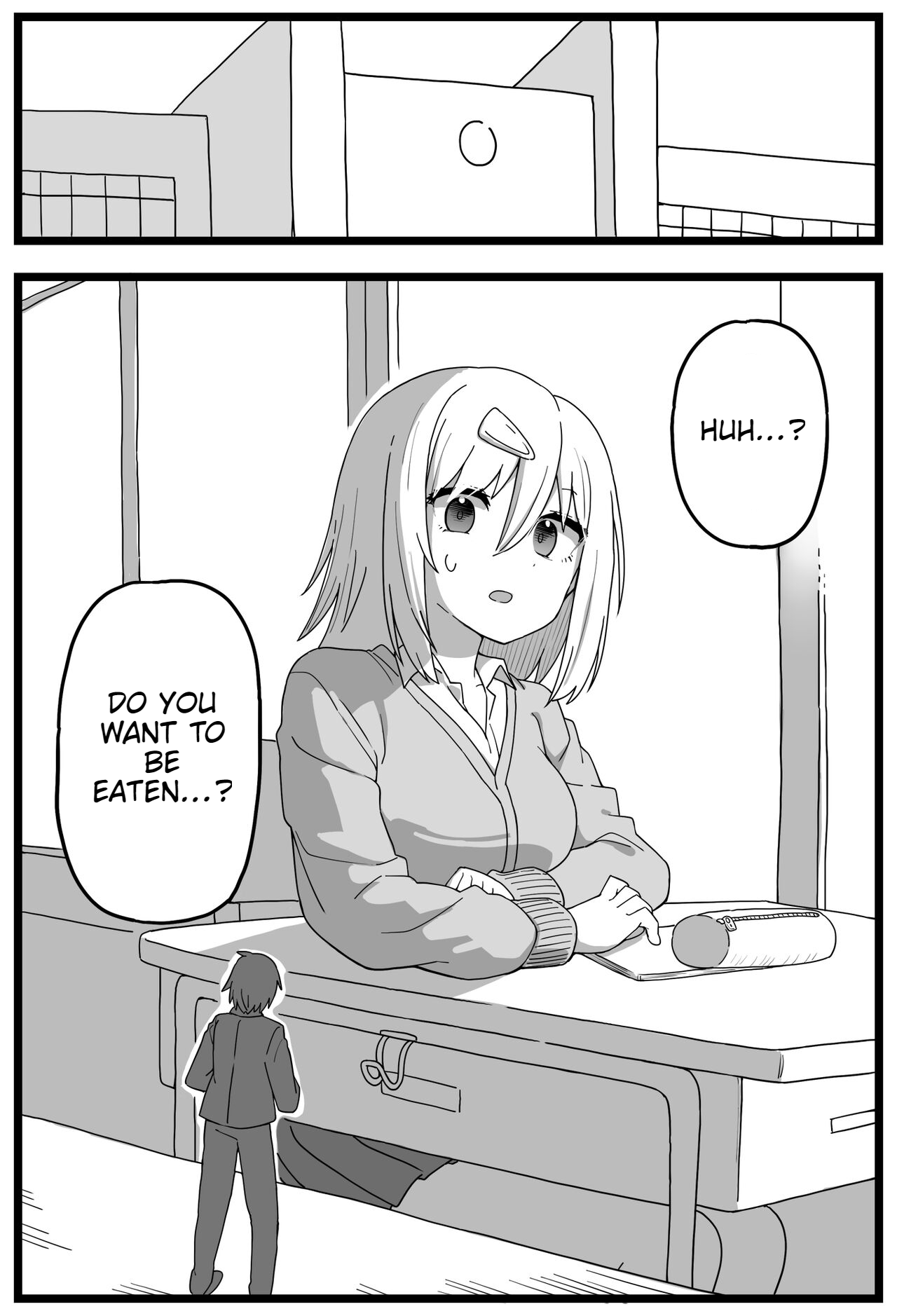 Sugoi Dekai  Classmate ni Butsuriteki ni Taberareru Manga | The Manga about Being Physically Eaten by a Giant Classmate page 2 full