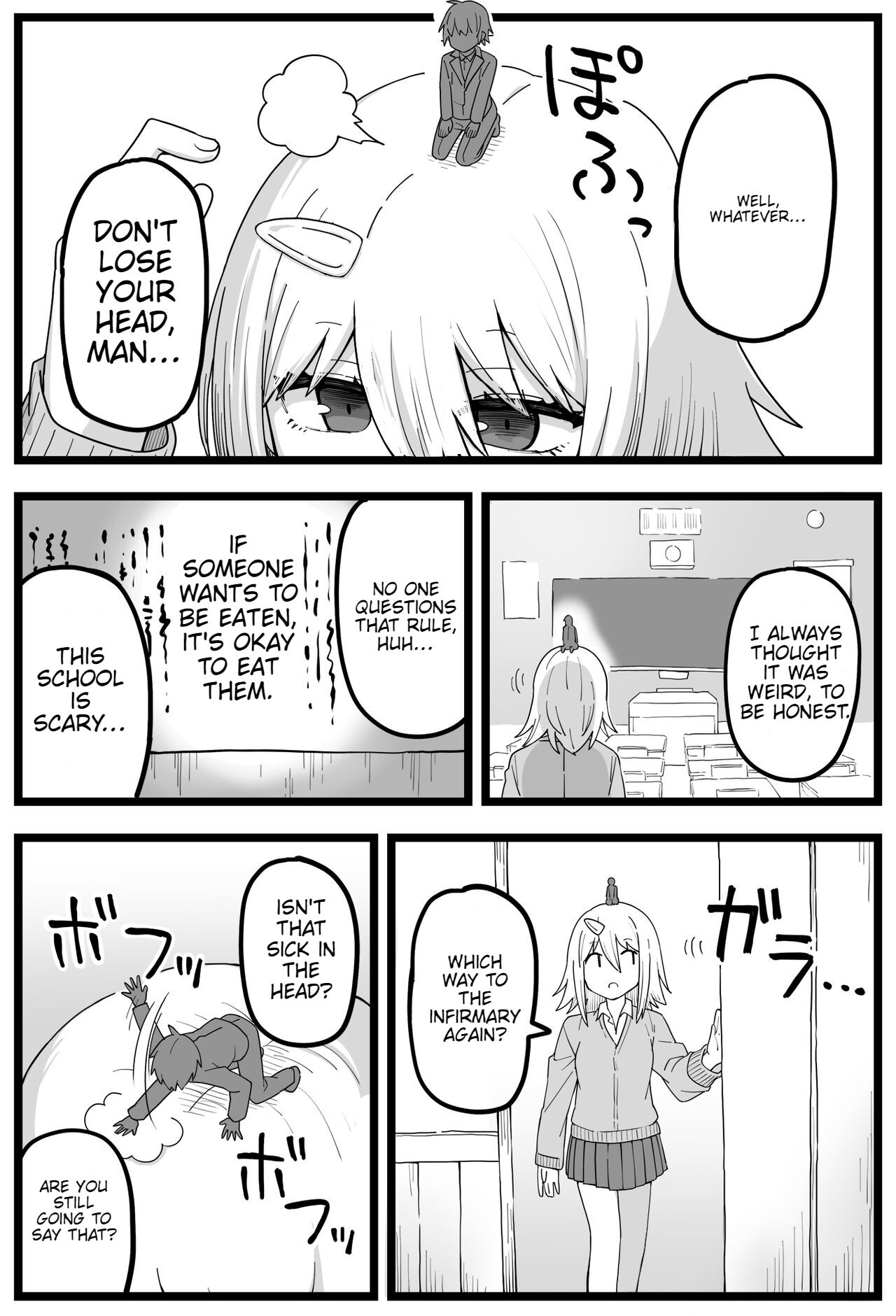 Sugoi Dekai  Classmate ni Butsuriteki ni Taberareru Manga | The Manga about Being Physically Eaten by a Giant Classmate page 4 full