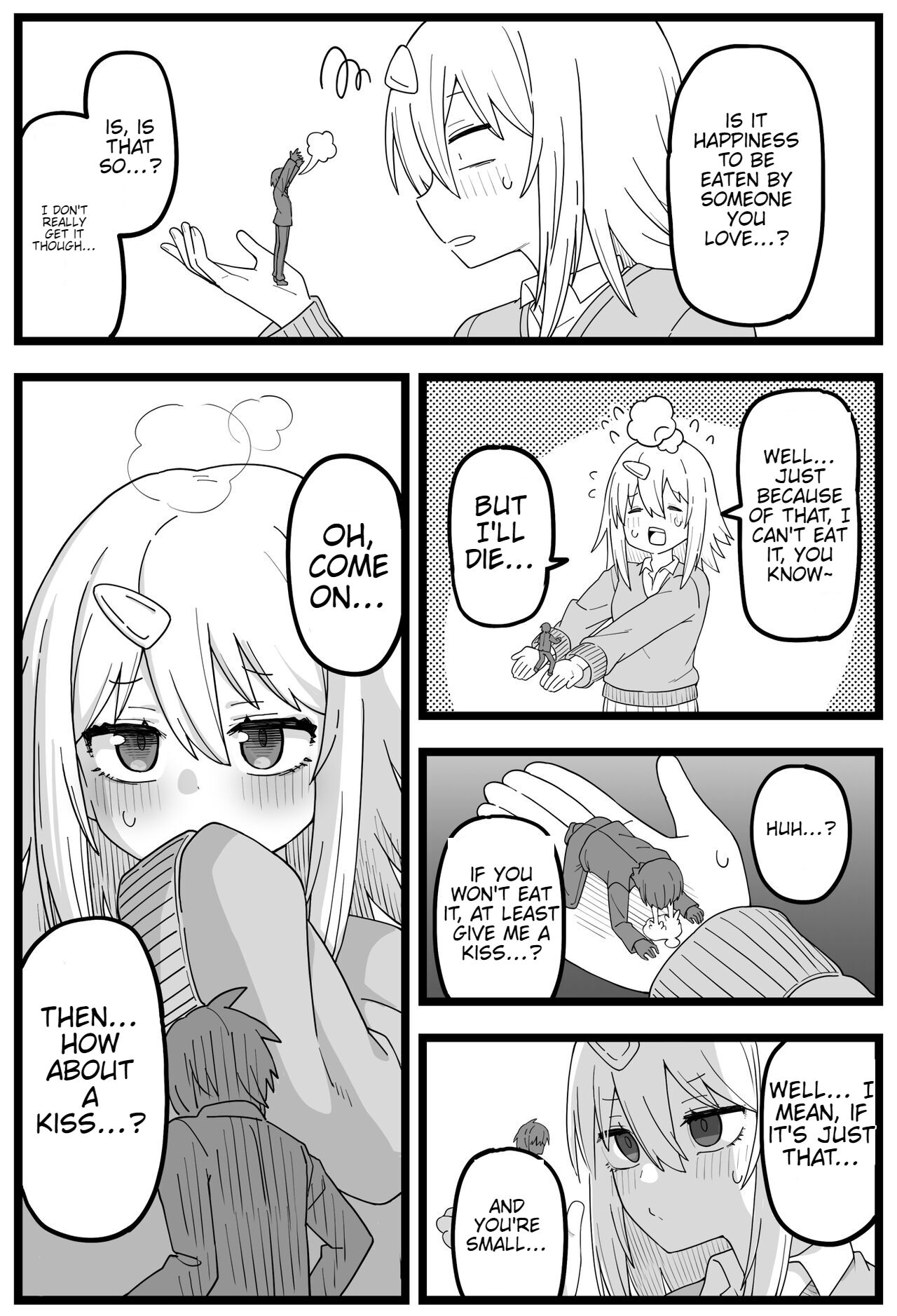 Sugoi Dekai  Classmate ni Butsuriteki ni Taberareru Manga | The Manga about Being Physically Eaten by a Giant Classmate page 6 full