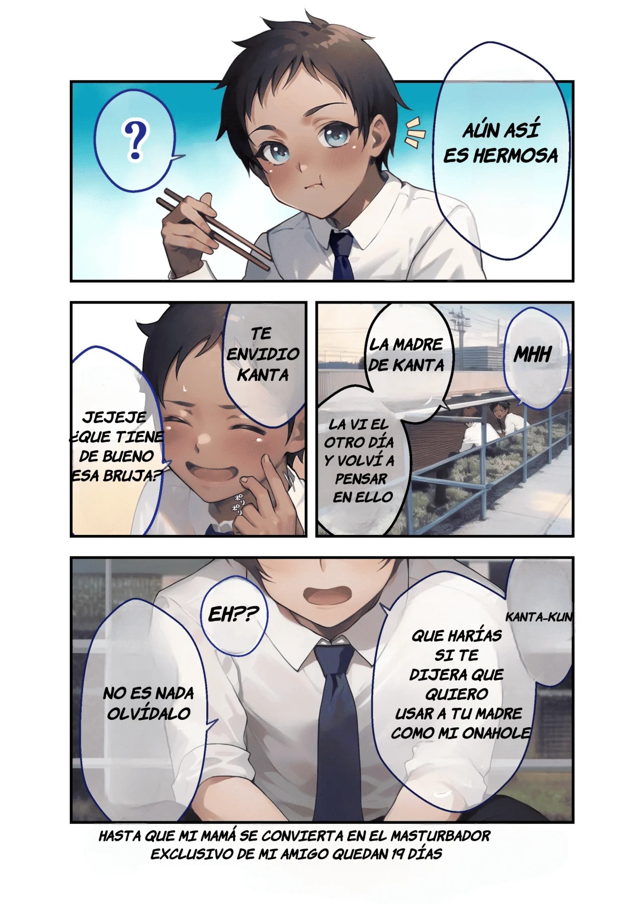 28-Nichi-go ni Ore no Kachan ga Tomodachi no Senyo Onahoru ni Naru Hanashi | Día 28, Mi Madre se Convertirá Masturbador Personal de mi Amigo page 11 full