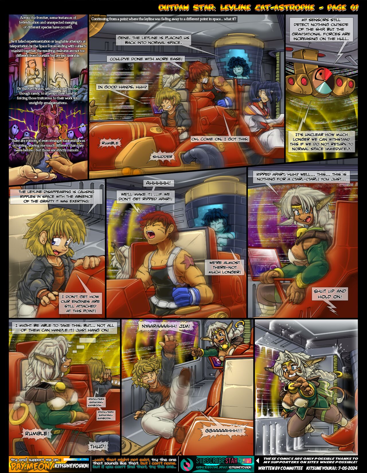 Outpaw Star: Leyline Cat-astrophe by Kitsune Youkai page 2 full