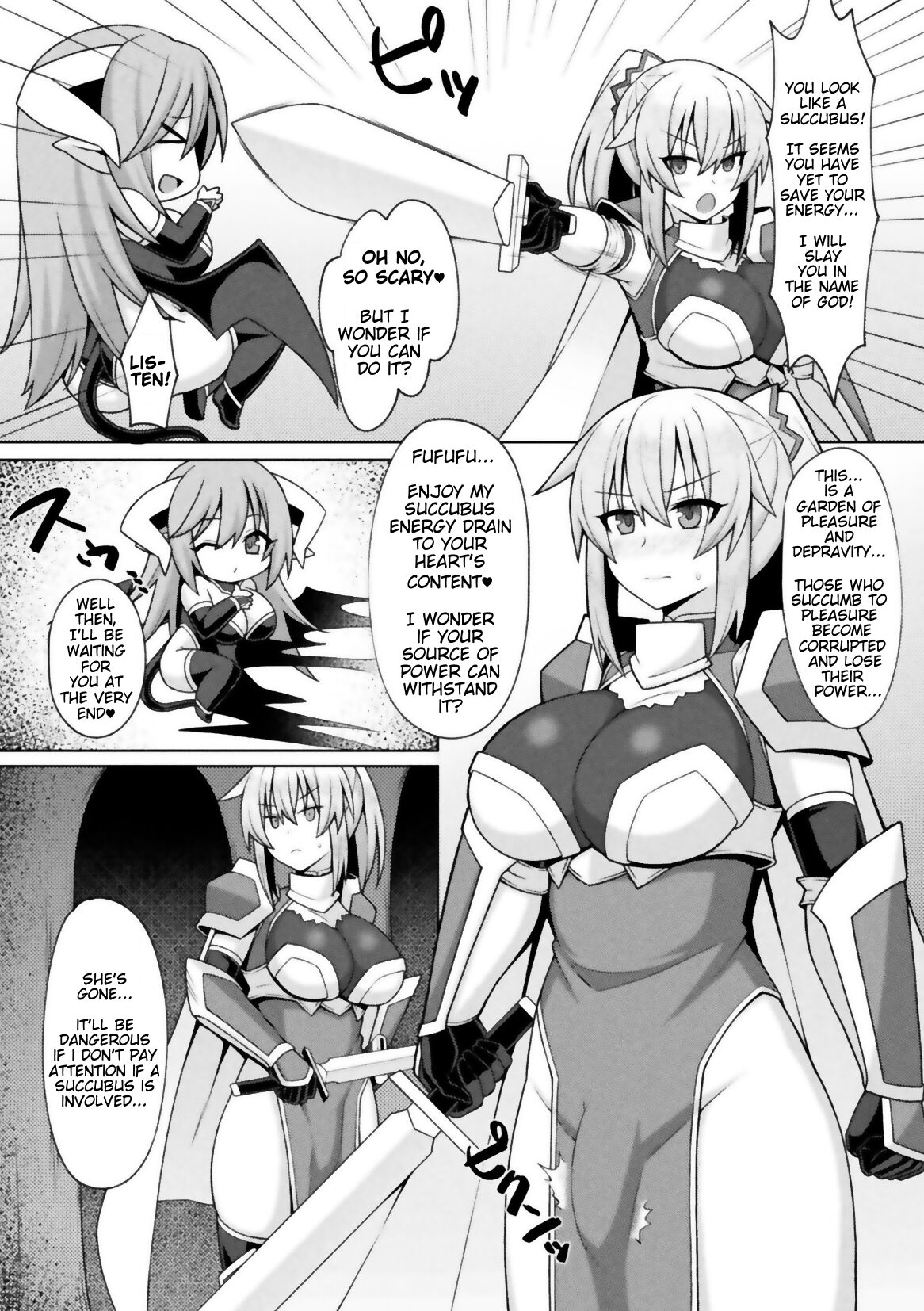 Futanari Seikishi to Kyuusei no Ori | Futanari Holy Knight and the Cage of Sperm-Draining page 4 full