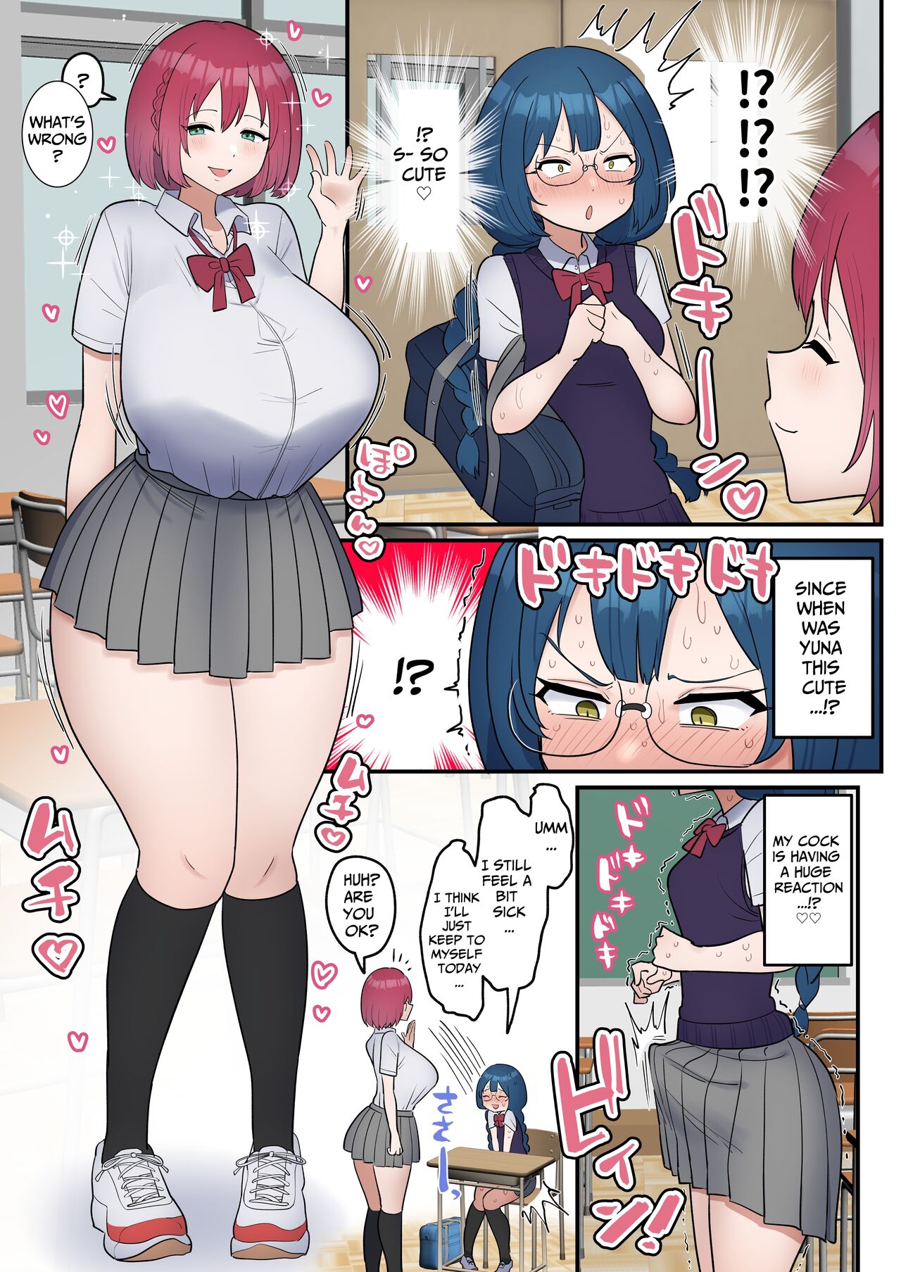 Totsuzen Chinpo ga Haete Shimatta Majime Joshi Tomodachi to Koubi Suru | A Girl That Suddenly Grew A Dick Fucks Her Friend page 5 full