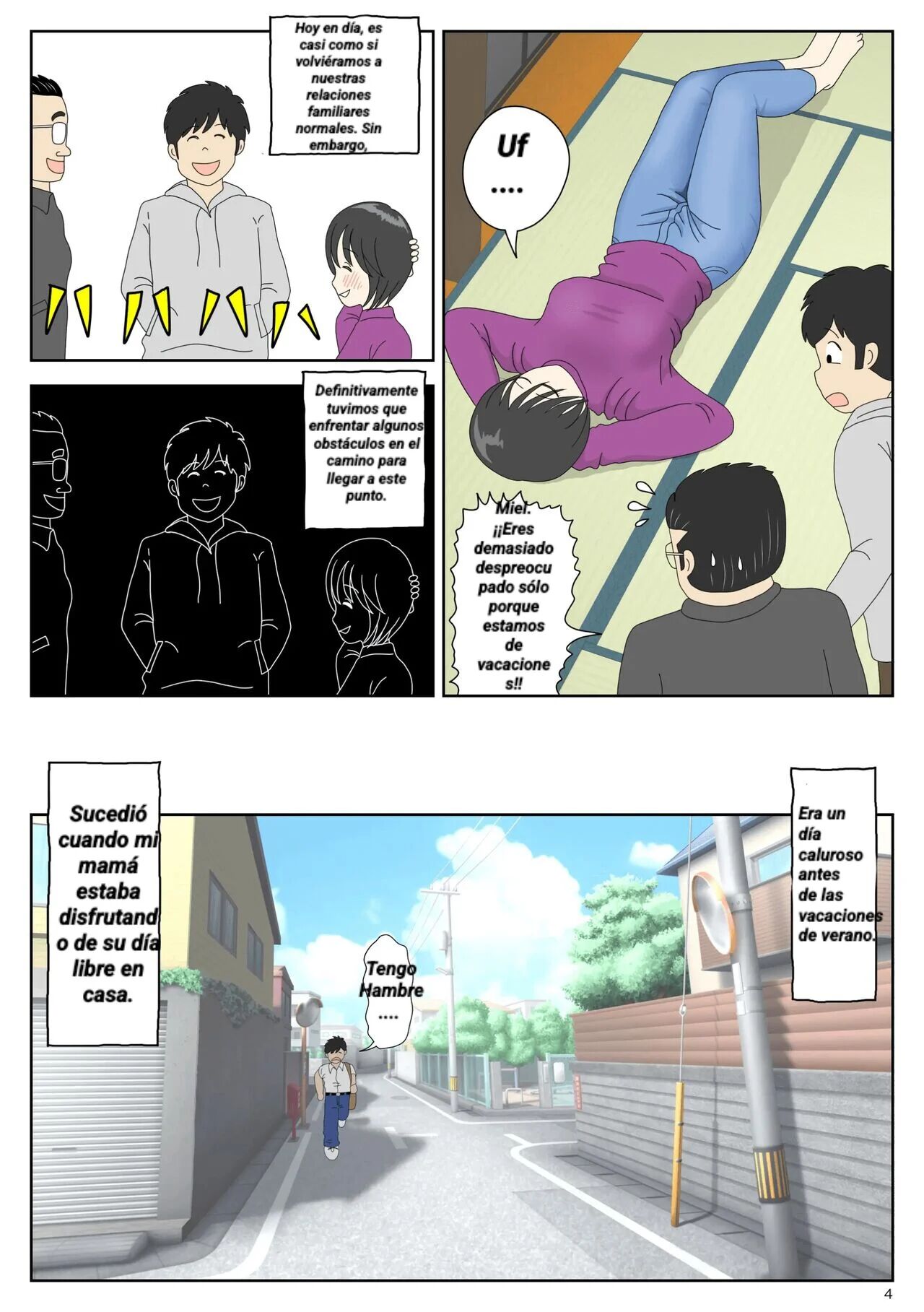 Onaneta Kaa-san 2 | Mamá es mi material para masturbación 2 page 4 full