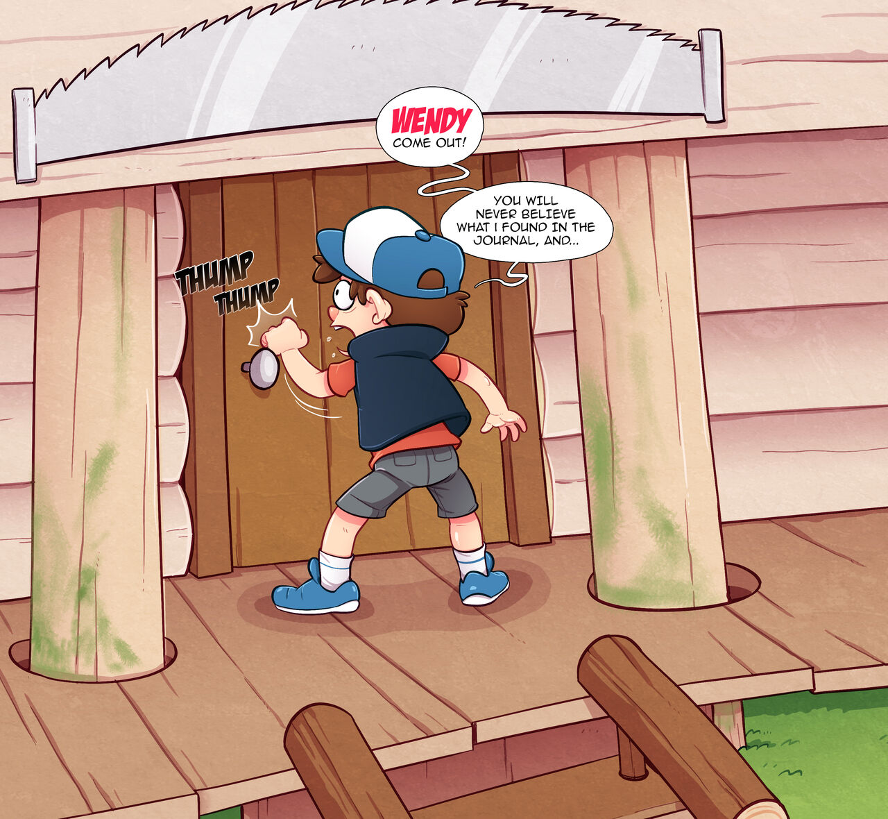 Dipper Peepin' + extra sketches page 1 full