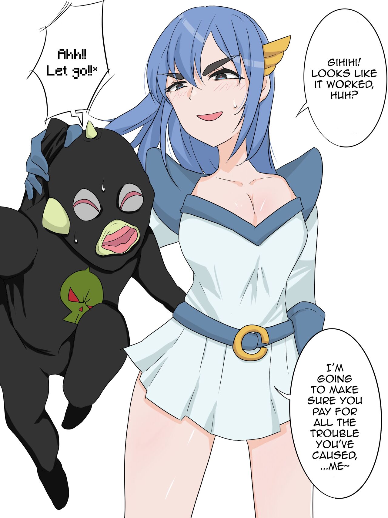 Superheroine from a Sentai series Swaps Bodies with a Low-ranking Combatant page 3 full