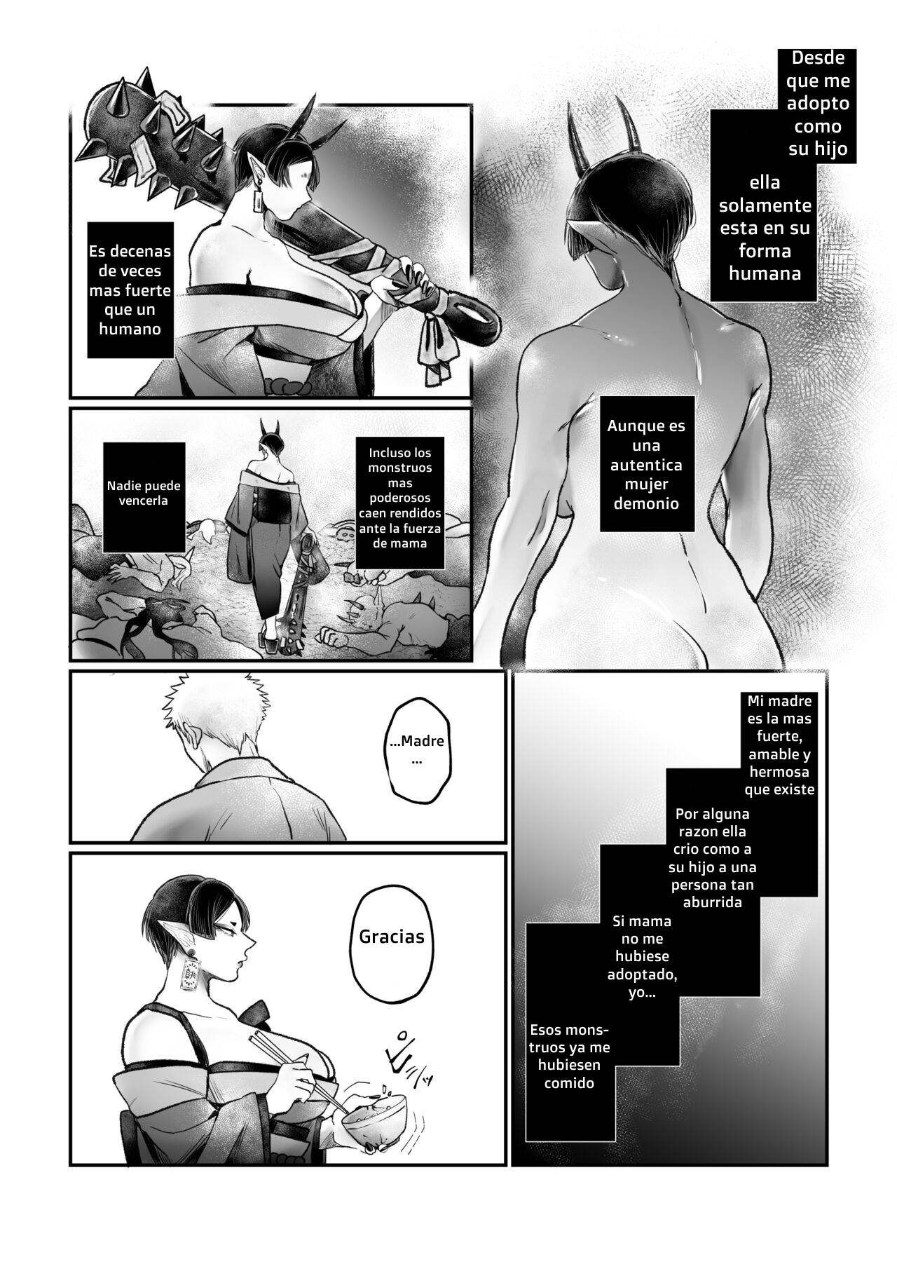 Bakunyuu Muchimuchi Oni Mama, Mouja no Musuko to Honki Koubi. page 11 full