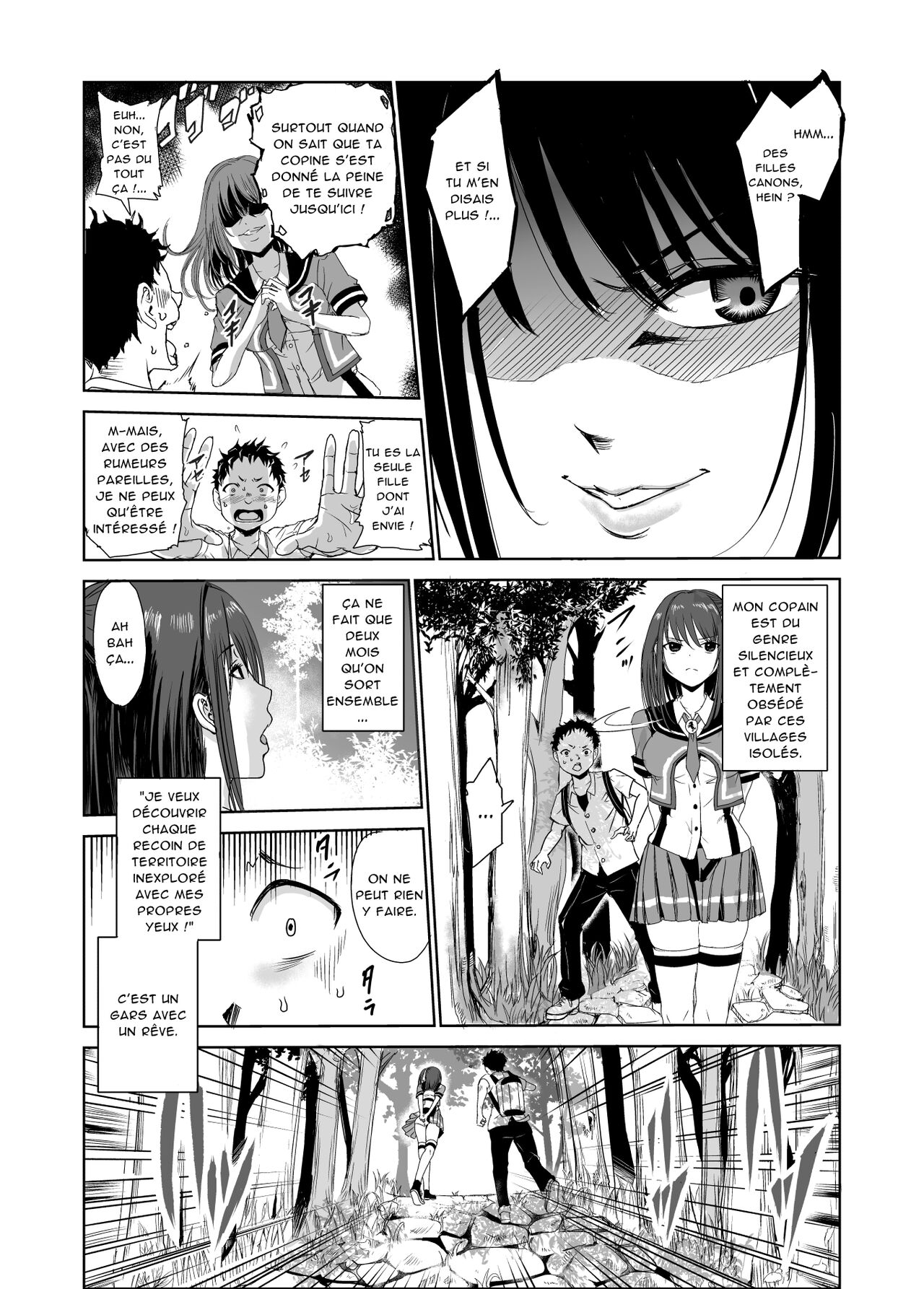 Tsuyagari Mura 1 ~Kareshi o Mamoru Tame Hikyou no Mura de Kyousei Gohoushi & NTR Sex~ page 4 full