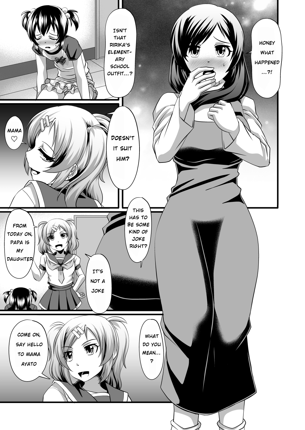 Futanari daughter and cute papa role reversal page 11 full