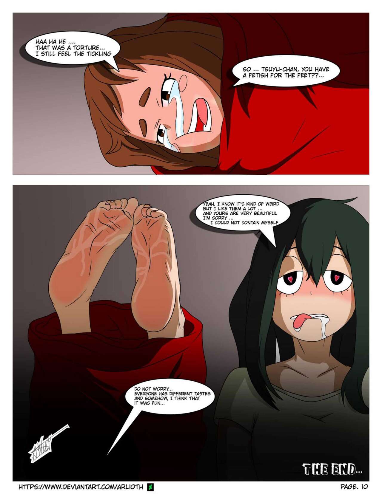 Tsuyu's Secret Foot Fetish page 12 full