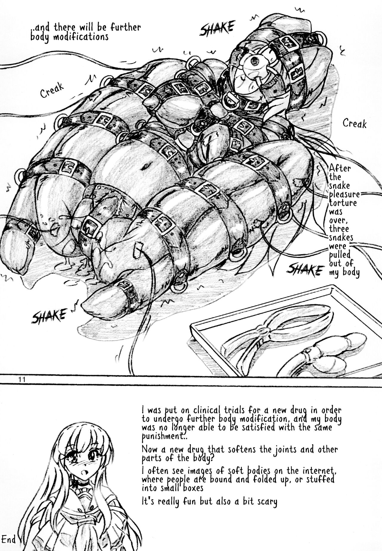 Joshidai nama zenshin kōsoku naizō kakuchō kyōsei zetchō | College girl fully restrained internal organs expanded forced to climax page 11 full