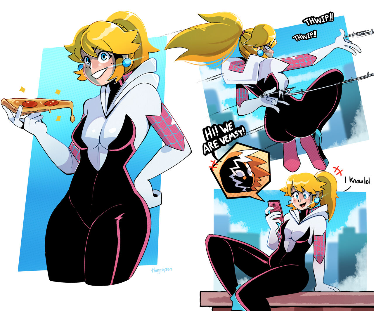 The Spiderverse Mario Princess Series! page 1 full