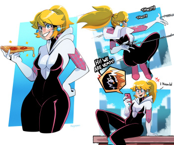 [Thegreyzen (Thehornyzen)] The Spiderverse Mario Princess Series! cover