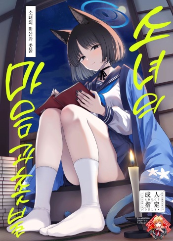 (C104) [manymanyrain (Amagasa Ikuta)] Otomegokoro to Rousoku no Hi | 소녀의 마음과 촛불 (Blue Archive) [Korean] [Team Edge] cover