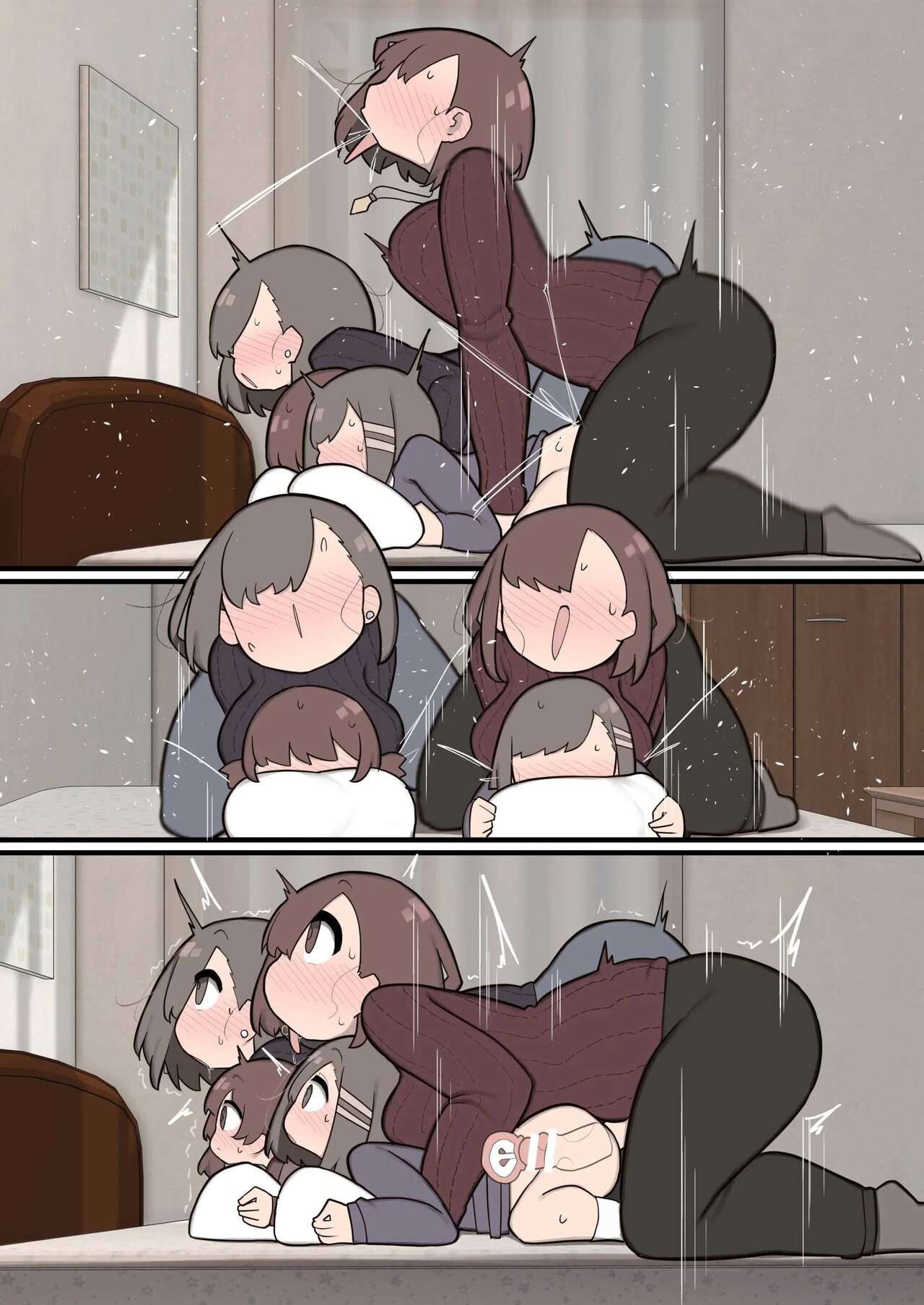 Musume to Musume no Tomodachi to Ecchi Shichaimashita 2 | Tuve Sexo con mi Hija y su Amiga Parte 2 page 9 full