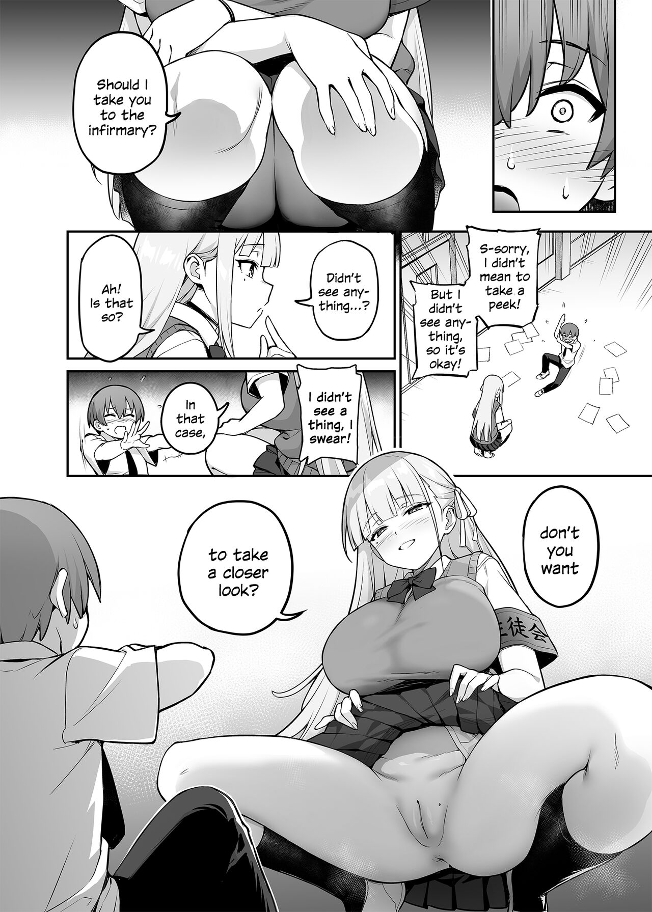 Akogare no Seitokaichou ga Kyonyuu Sugiru Ken page 11 full