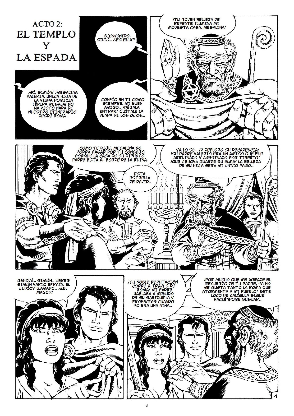 Mesalina - Acto II: El Templo y la Espada page 3 full