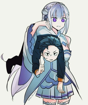 [Angel] Subaru x Emilia Ugoira (Re:Zero kara Hajimeru Isekai Seikatsu) cover