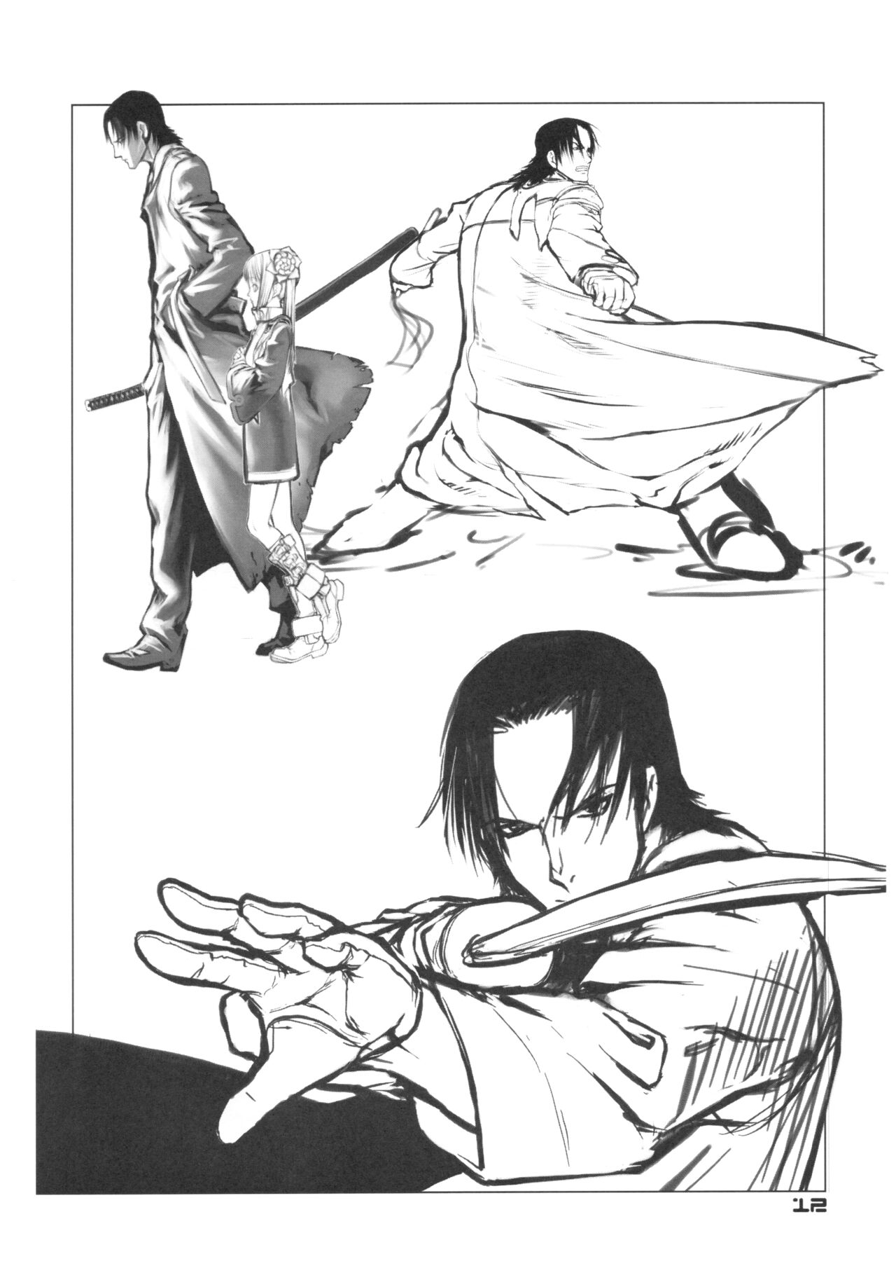 BACK YARD EXIBITIONIST VAMPIRDZHIJA VJEDOGONIA & KIKOKUGAI DRAFTING SKETCHES page 11 full