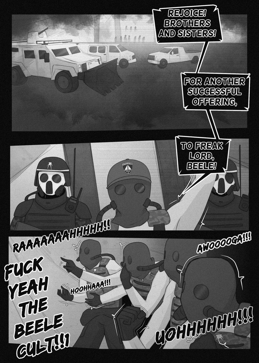 A corrupt cop used as a kinky offering to an eldritch horror page 11 full