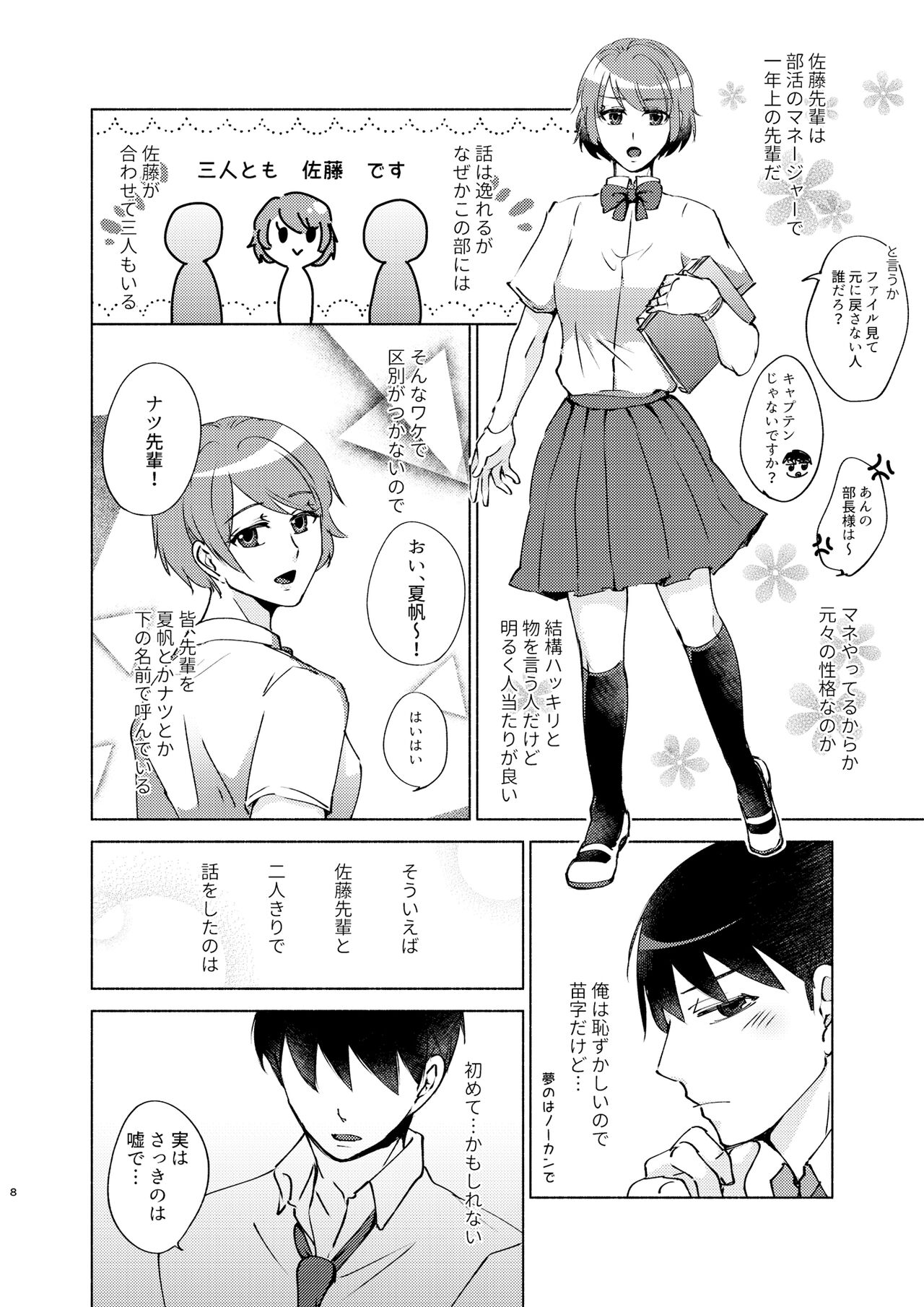 Natsuho-senpai to Naisho no Jikan page 8 full
