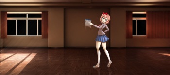[Metachoke] Sayori's booby madness (DDLC) cover