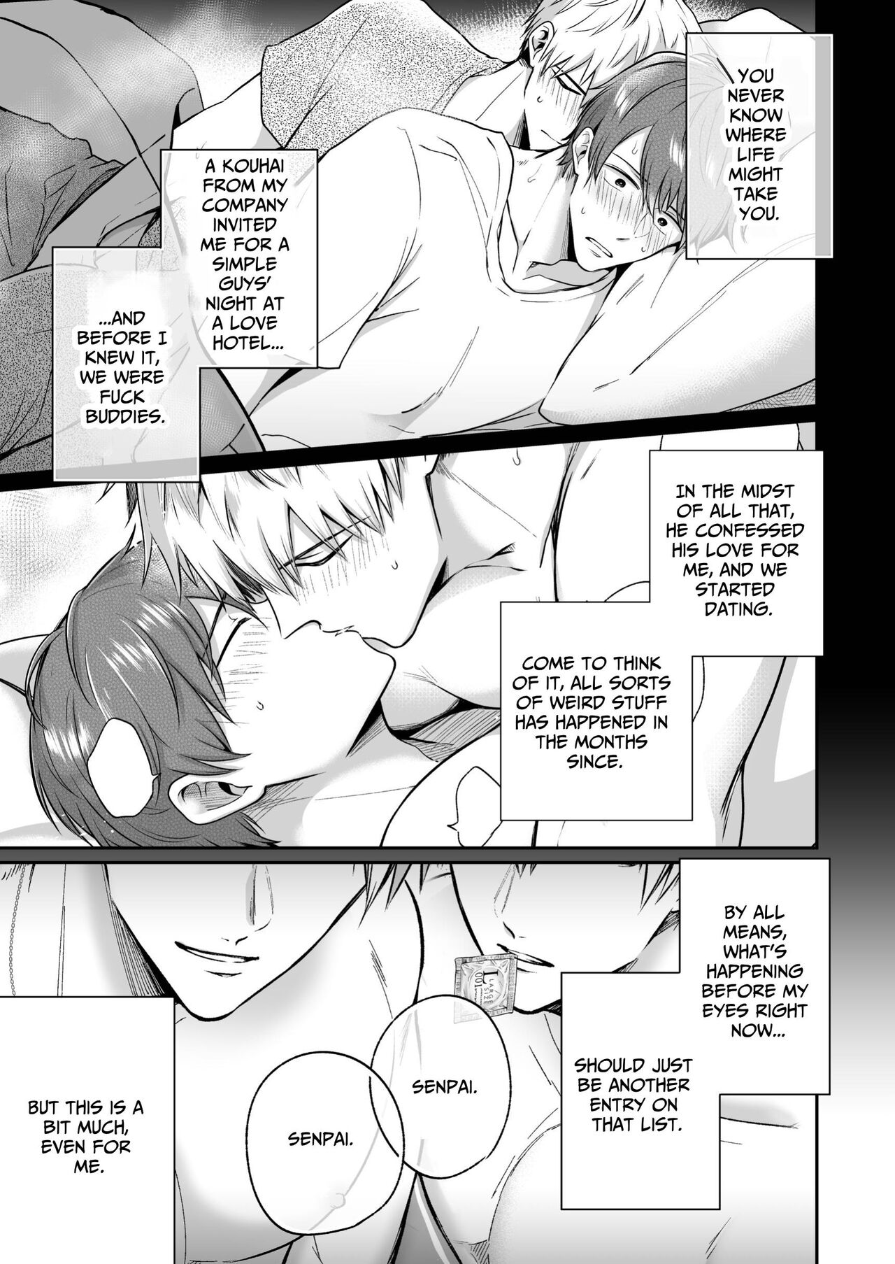 Office Worker's Love Hotel 8 Guys' Night EROS - College Boy Double-Dicked in a New World page 4 full