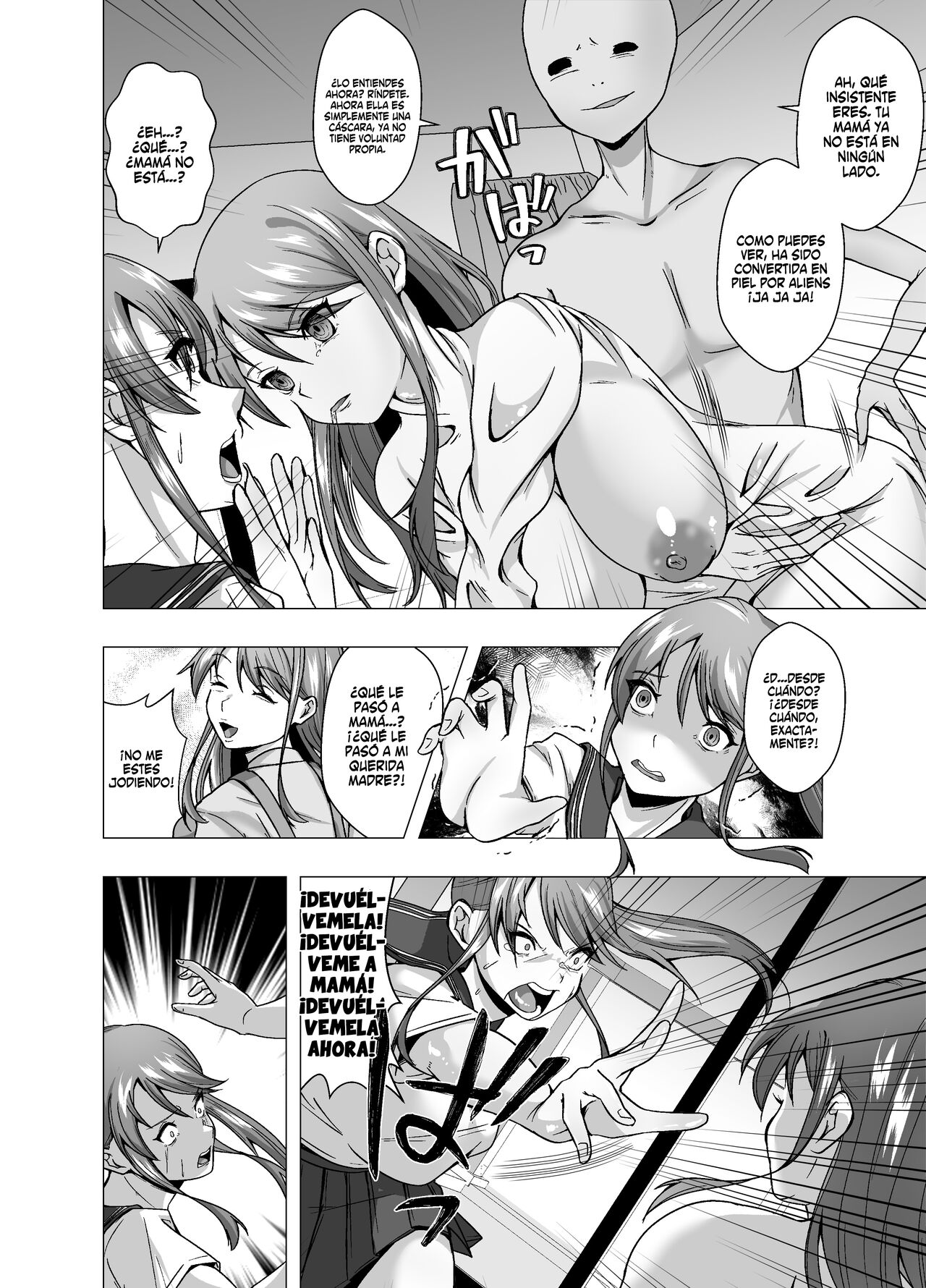Kawa Seijin ni yoru Chikyuu Shinryaku  | Invasión de los Aliens roba pieles page 10 full