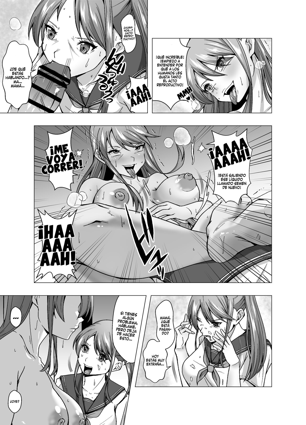 Kawa Seijin ni yoru Chikyuu Shinryaku  | Invasión de los Aliens roba pieles page 9 full