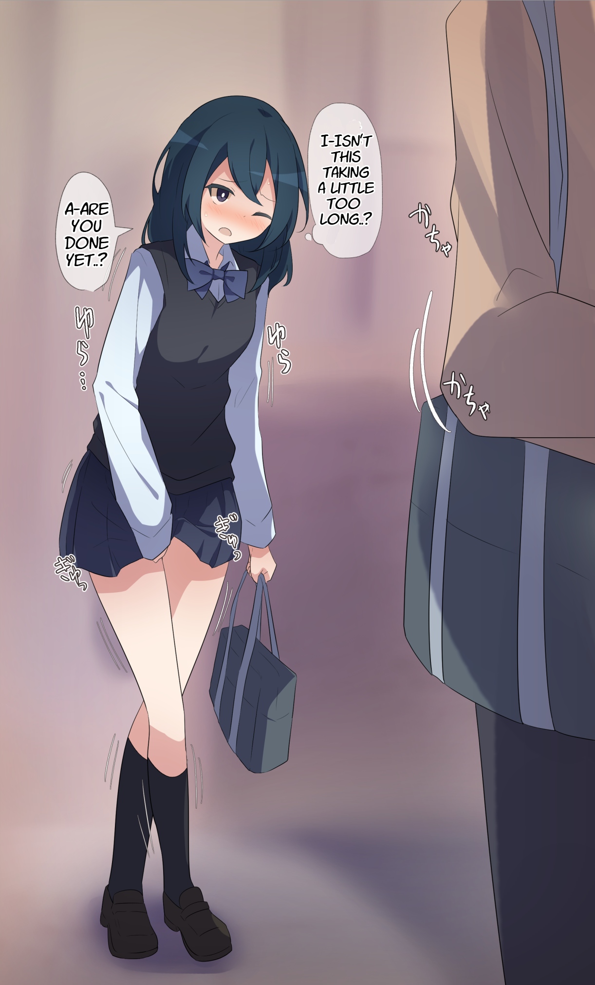 Desperate Girl wets herself due to being teased by her pee-loving boyfriend page 11 full