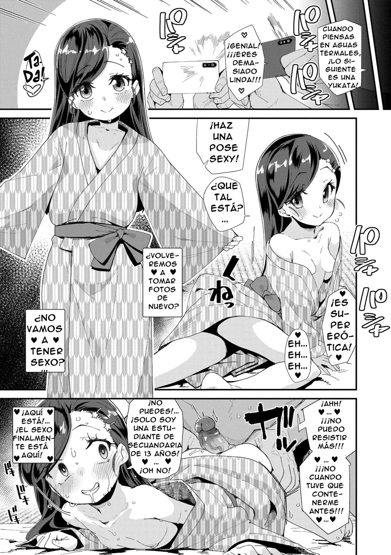 Uraaka Yatteru Nonomi-chan -Koshitsu Onsen Dosukebe Gasshuku- | La Cuenta Secreta De Nonomi-Chan page 9 full