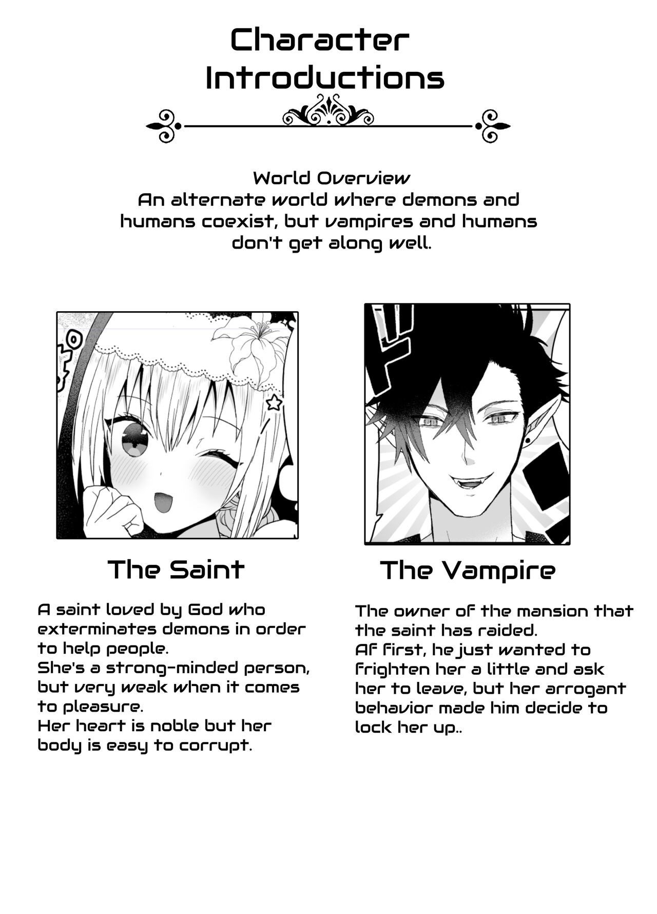 Seijo-chan wa Kichiku Kyuuketsuki no Inran Choukyou ni Zettai Makenai! | A Holy Woman Would Never Succumb to the Lewd Training of a Fiendish Vampire! page 2 full