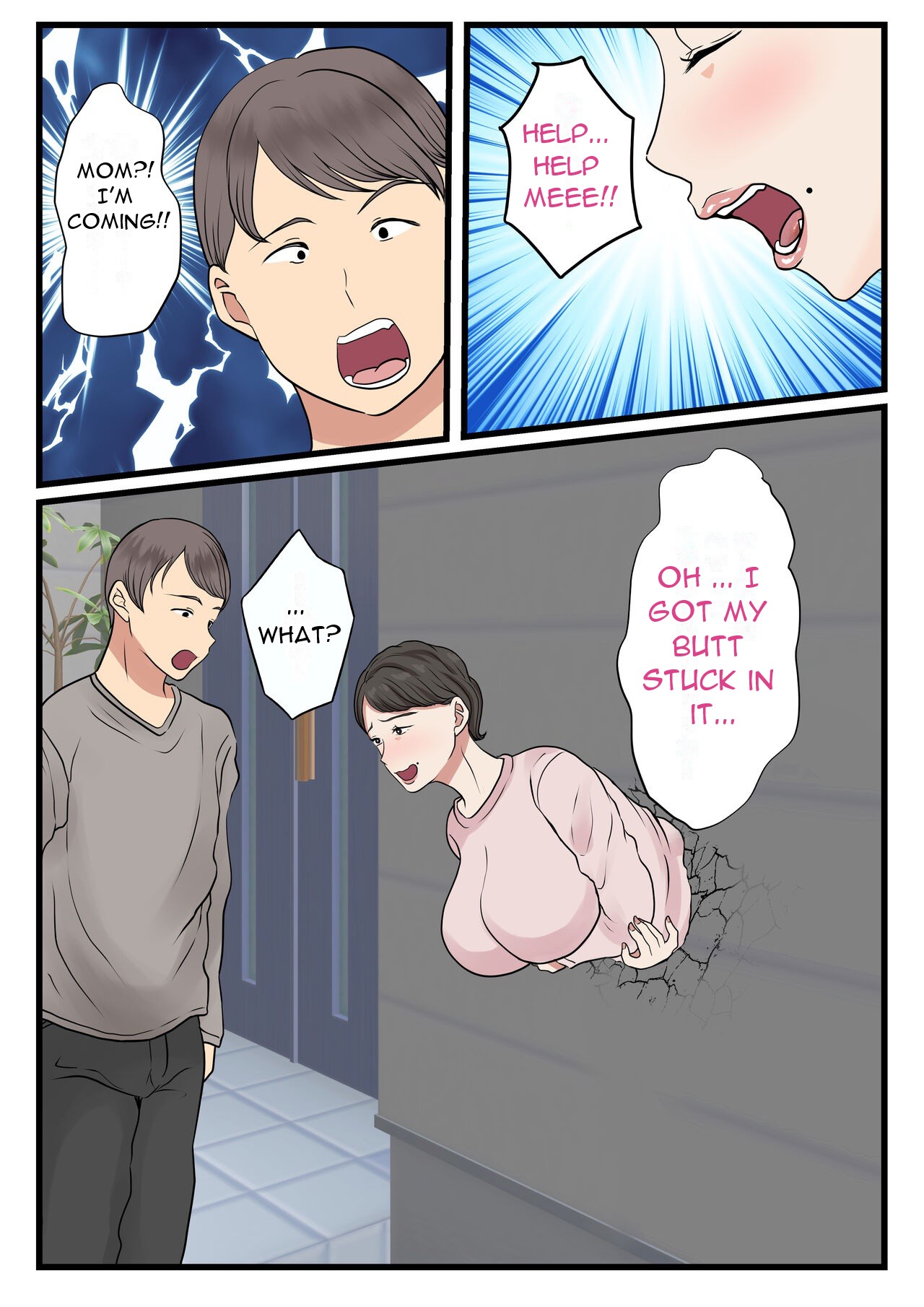 Haha ga kabe ni hamatte ugokenakattanode - My Mother Got Stuck in the Wall and Couldn't Move... page 8 full