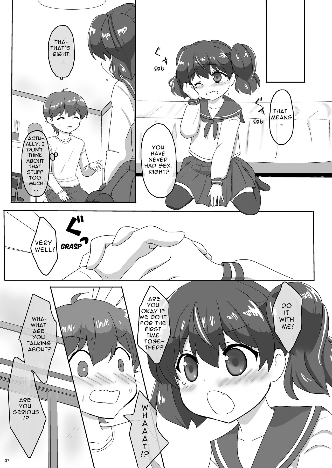 Sakurai-san-chi no Kyoudai Jijou 01 ~Kokona no Hajimete Ecchi~ | Sakurai Sibling Circumstances 01 ~Kokona's First Time~ page 7 full