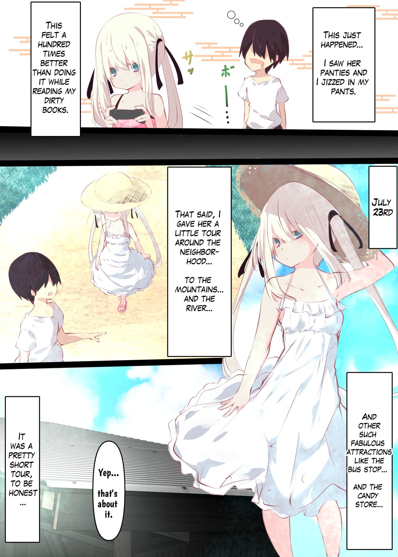 Natsuyasumi dakara Muteikou na Itoko ni Chinko Ireru Hanashi | Summer Vacation ~And Thus I Penetrated My Compliant Cousin~ page 12 full