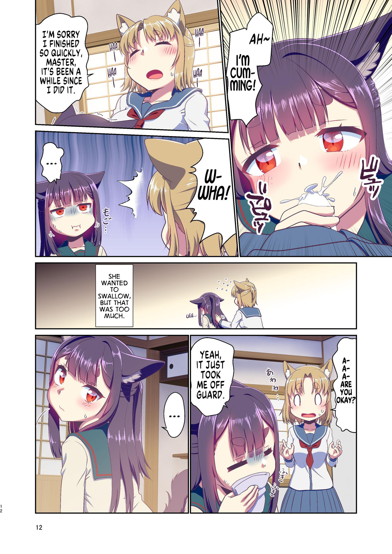 Me ga Sametara Kemomimi Shoujo ni Natteita Ohanashi 3 | How I Woke Up as a Girl With Animal Ears Pt.3 page 12 full