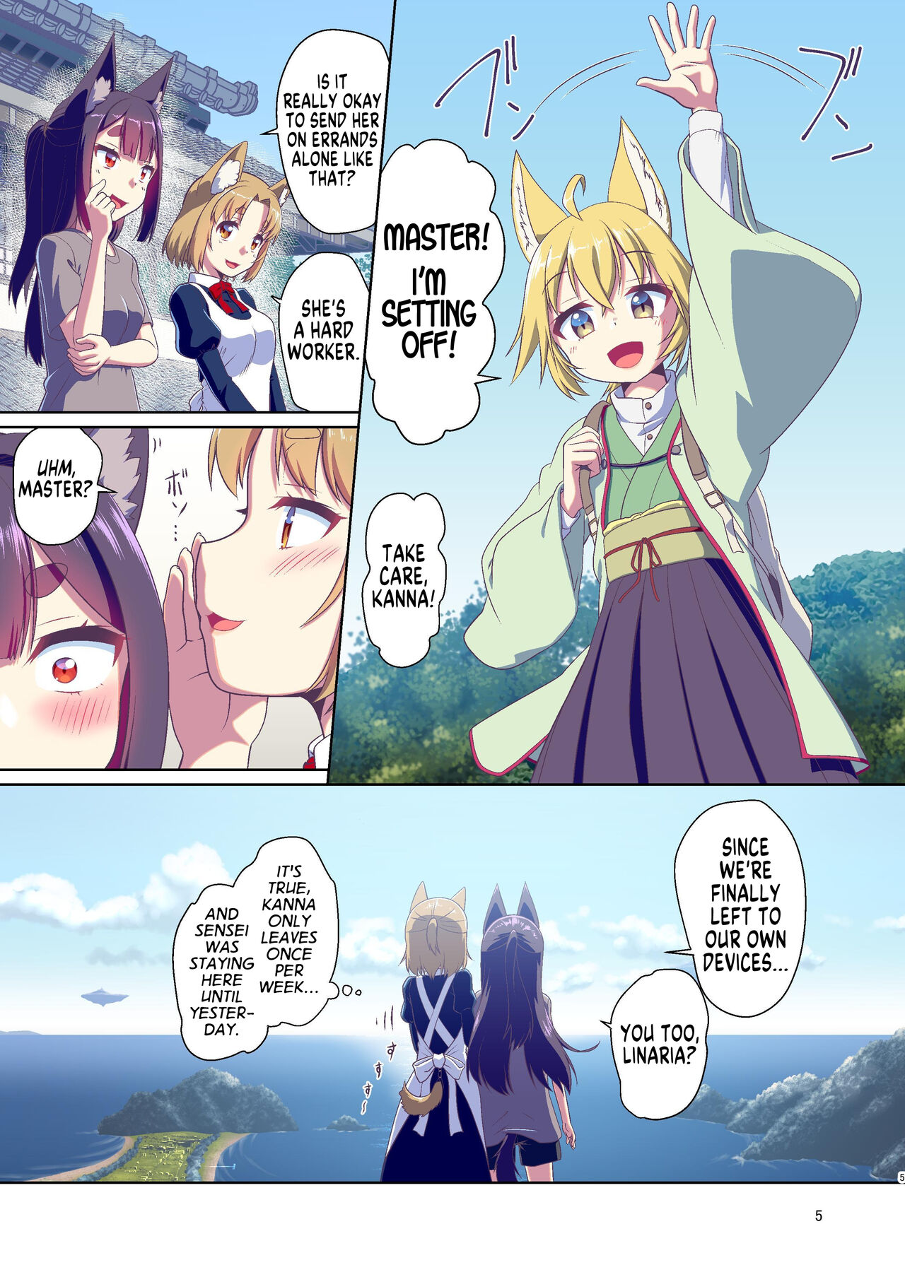Me ga Sametara Kemomimi Shoujo ni Natteita Ohanashi 3 | How I Woke Up as a Girl With Animal Ears Pt.3 page 5 full
