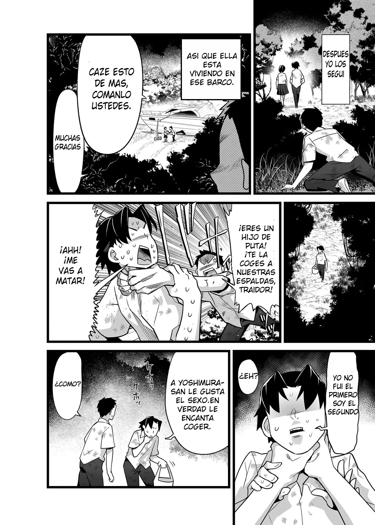 Mujintou JK! Choroi yo Yoshimura-san! Volume. 3  ~Minna de  Netori Hen~ |  ¡Una estudiante en una isla  desierta!  ¡yoshimura-san es facil de persuadir! Capitulo 3 ~Cogiendo con todos~ page 6 full