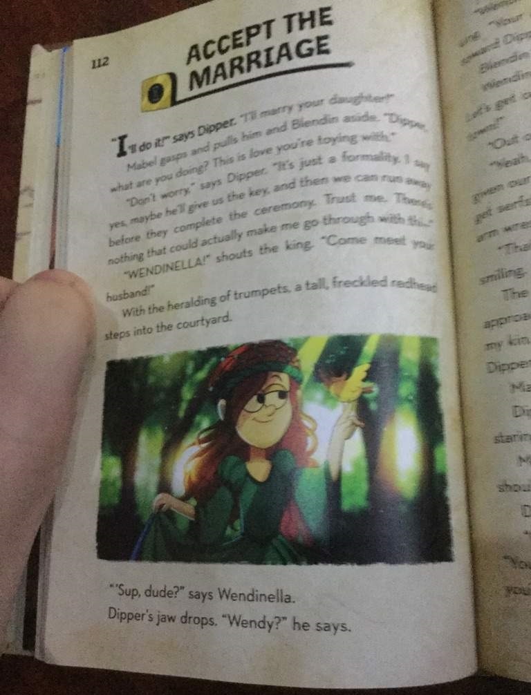 Gravity Falls CYOA Book: Dipper Marries Wendy page 1 full