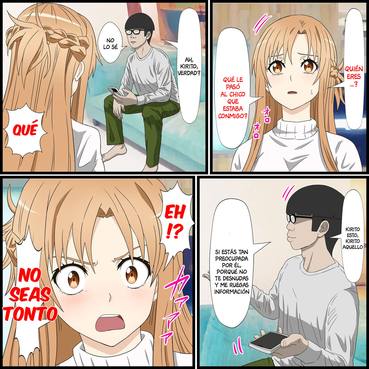 Anime Chara to Sex Dekiru Appli 14, Asuna Hen page 4 full