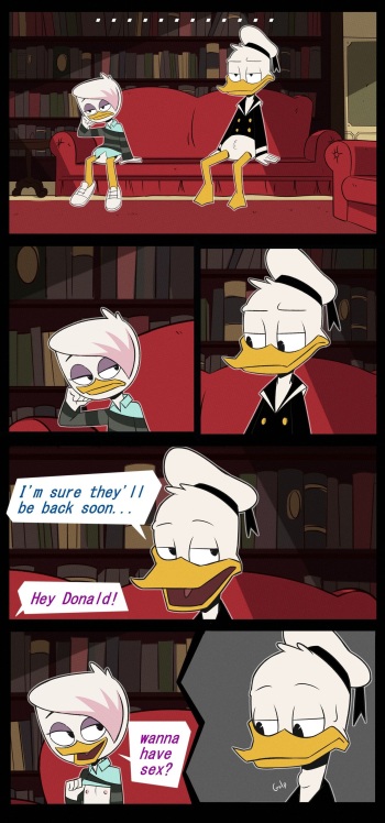 [Night Cox] DuckTales - Bored Donald & Lena / Lena x Magica cover