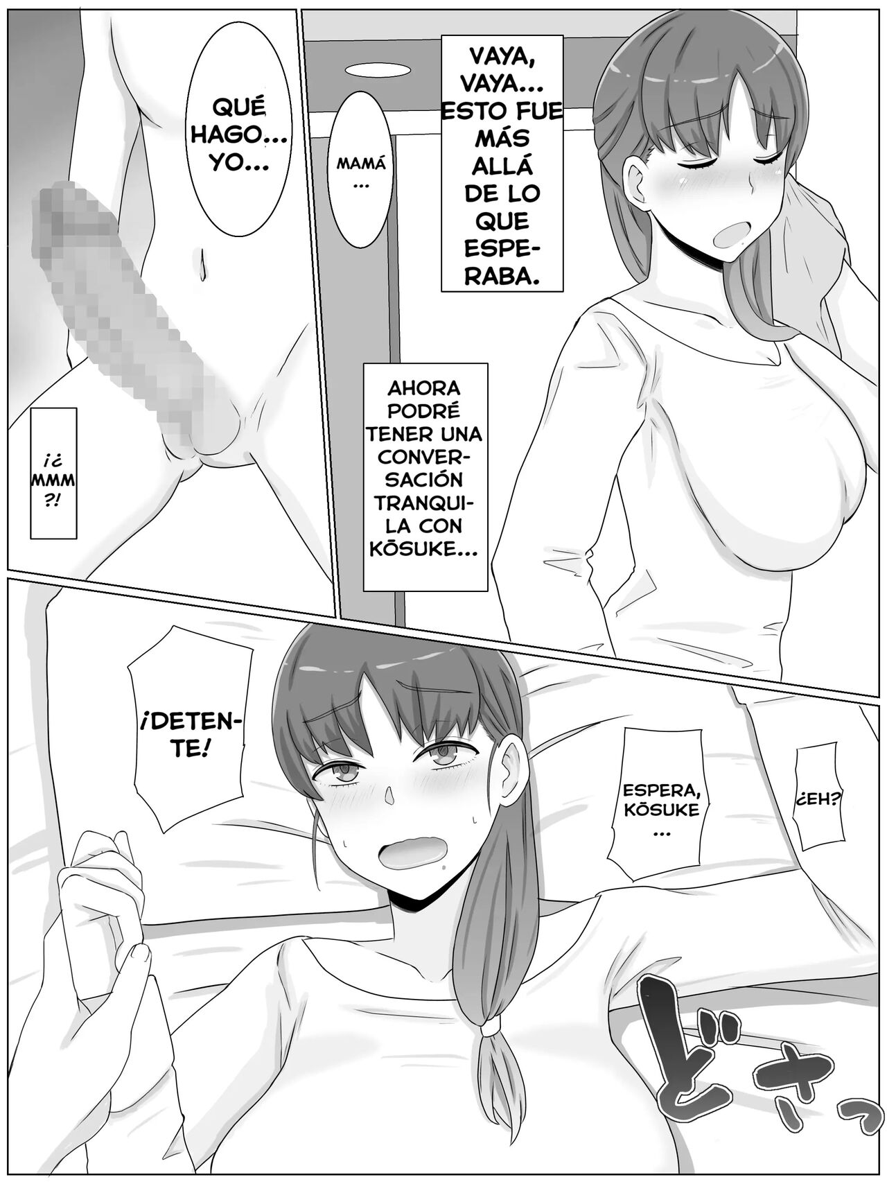 Kāsan to Shitai koto 〜 Musuko no Kodane de Haramu Kyonyuu Haha page 12 full