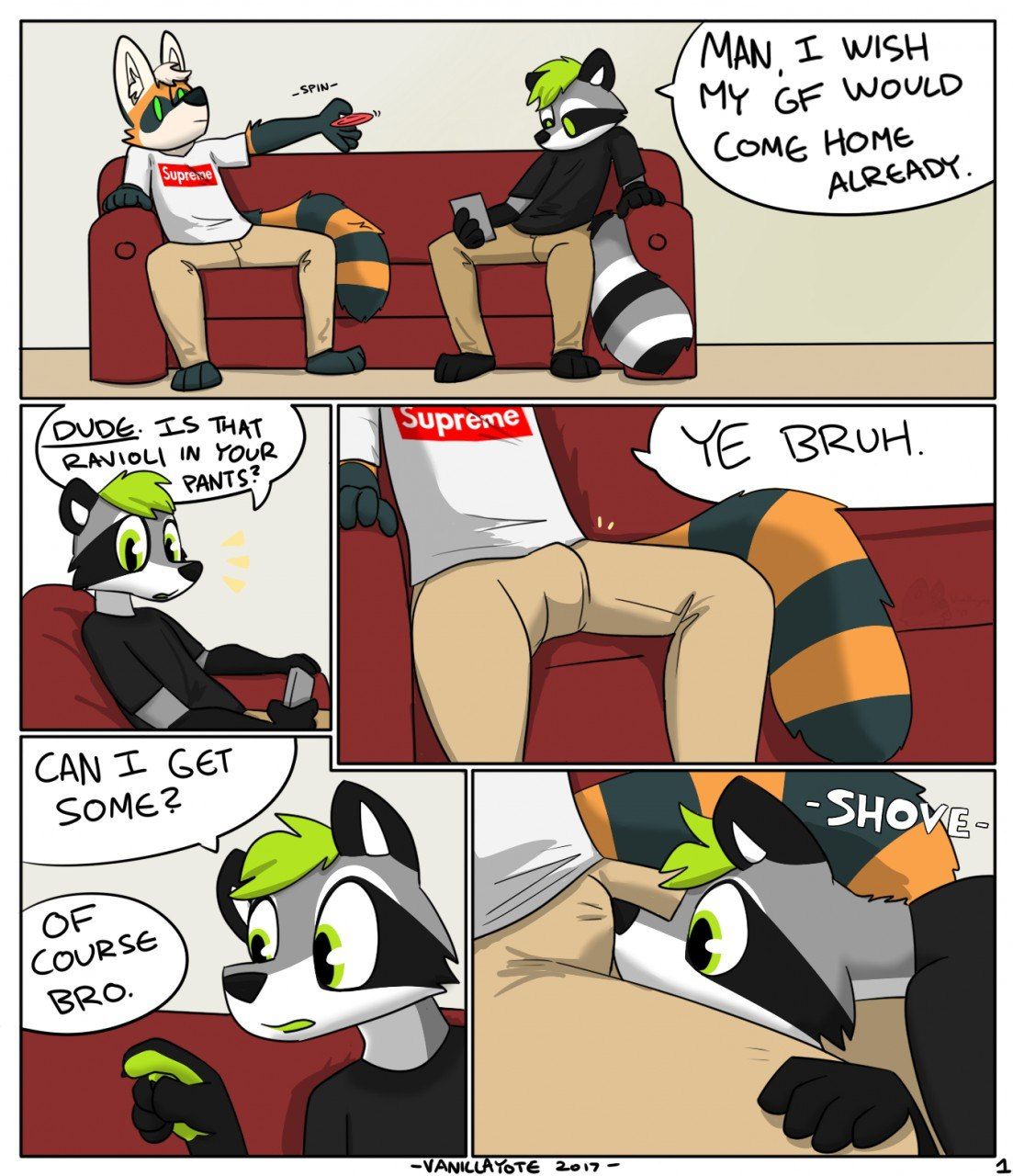 Not gay comic page 1 full