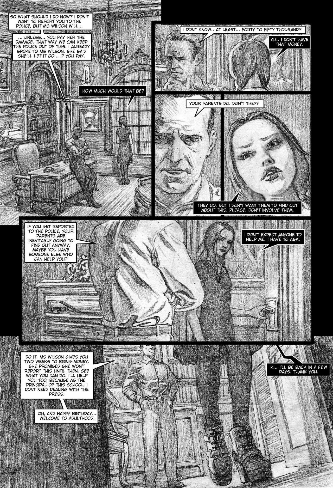 Wednesday Addams in Trouble page 5 full