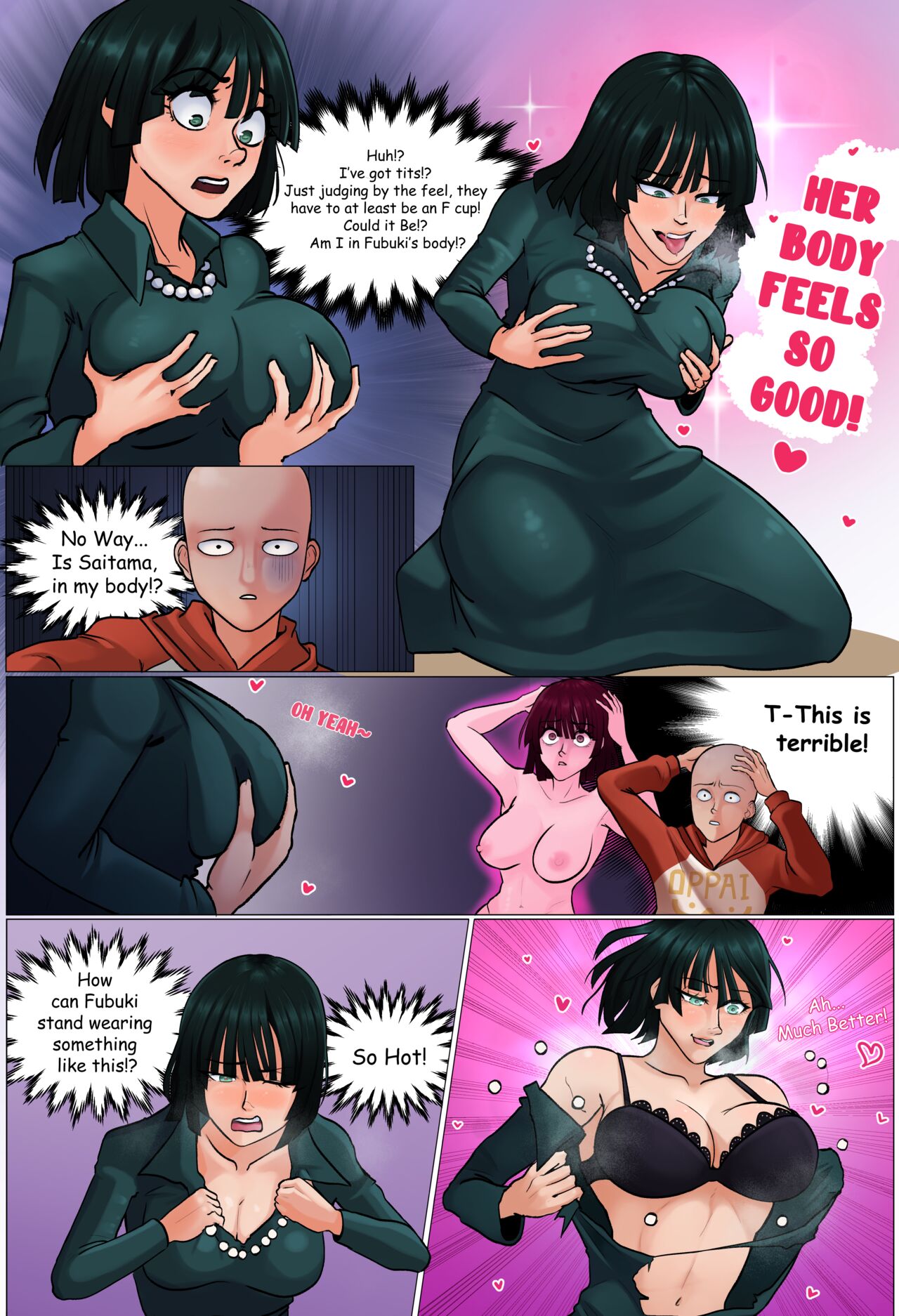 Fubuki & Saitama Bodyswapped! page 2 full